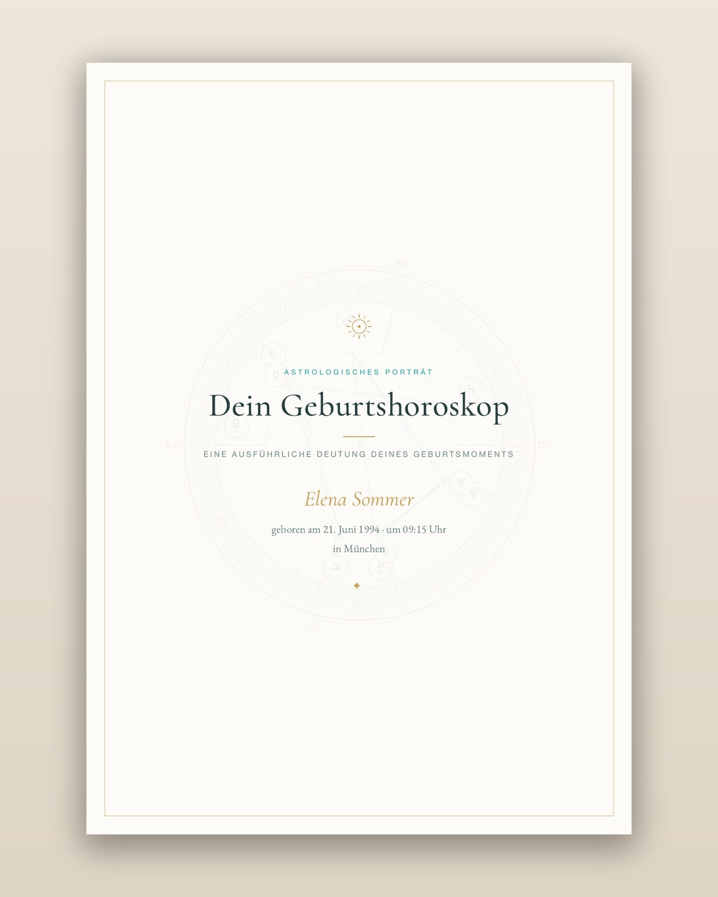 Geburtshoroskop